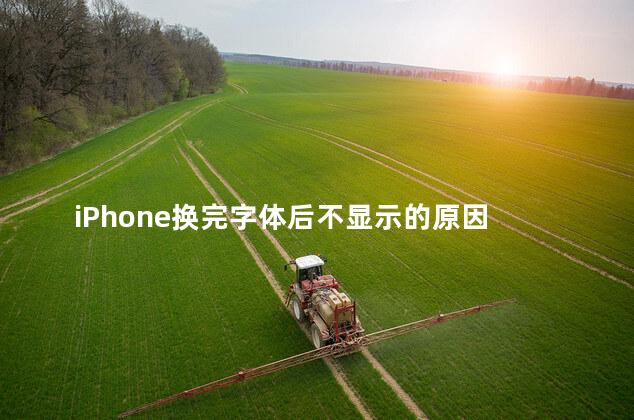 iPhone换完字体后不显示的原因 iphone设置字体带拼音